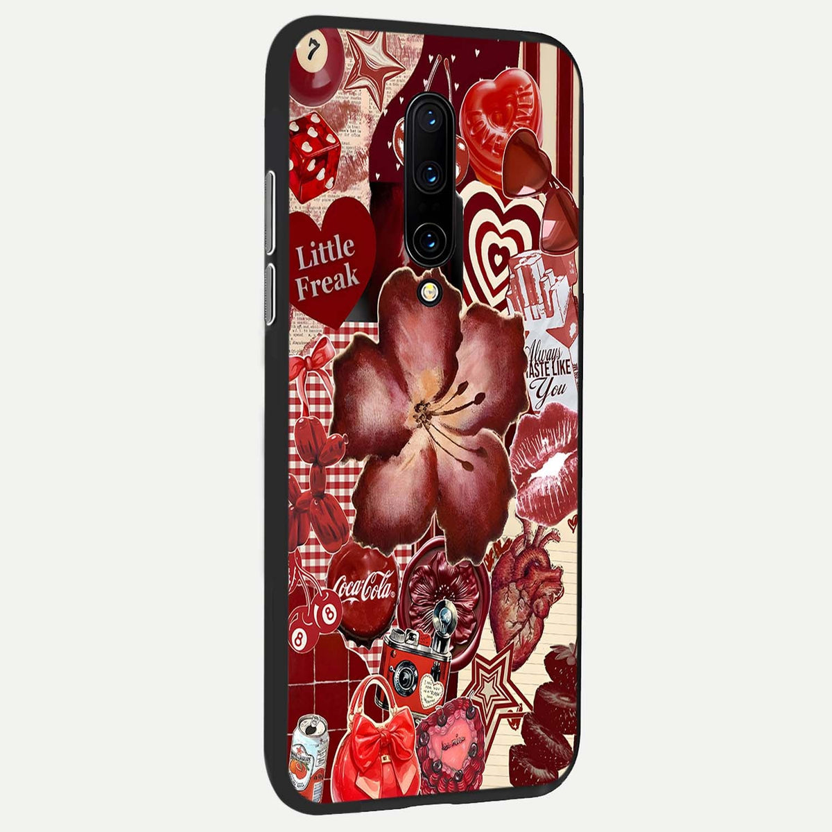  Aesthetic Little Freak back cover For OnePlus 7 Pro slim fit glass case with vibrant aesthetic design