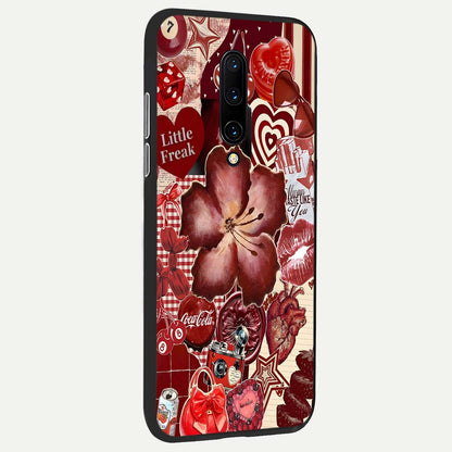  Aesthetic Little Freak back cover For OnePlus 7 Pro slim fit glass case with vibrant aesthetic design