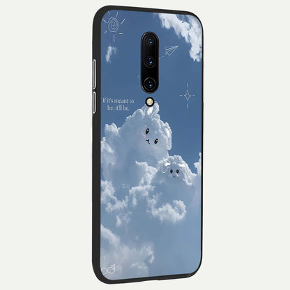  Cloud Bunny Dreams back cover For OnePlus 7 Pro slim fit glass case with vibrant aesthetic design