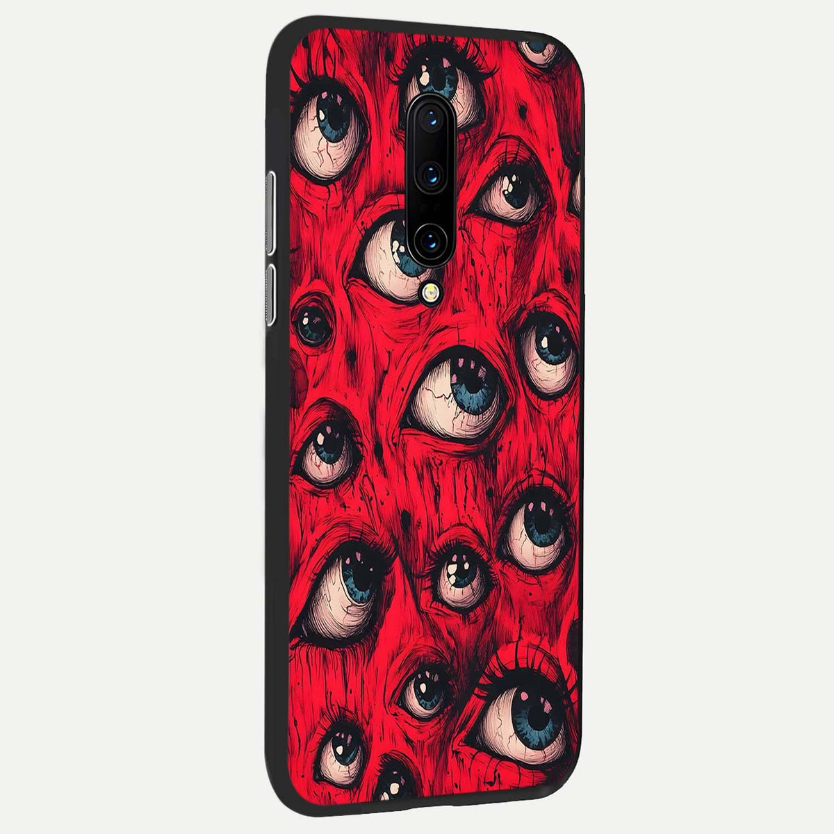  Crimson Watch Eyes back cover For OnePlus 7 Pro slim fit glass case with vibrant aesthetic design