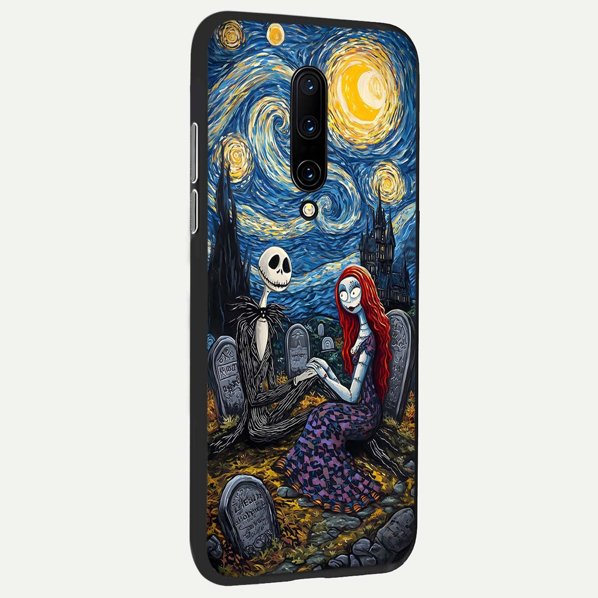  Eternal Night Love back cover For OnePlus 7 Pro slim fit glass case with vibrant aesthetic design