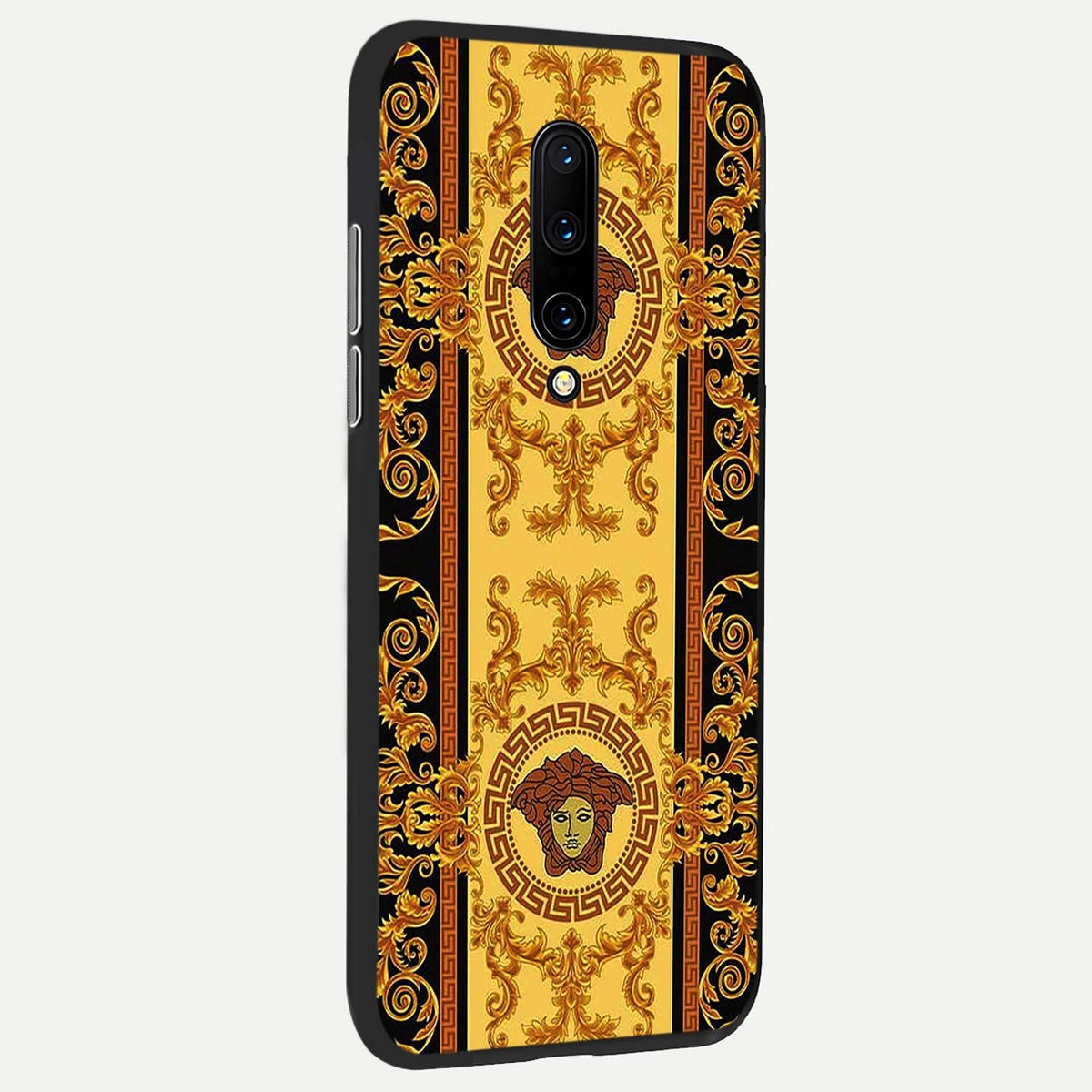 Golden Royal Heritage back cover For OnePlus 7 Pro slim fit glass case with vibrant aesthetic design