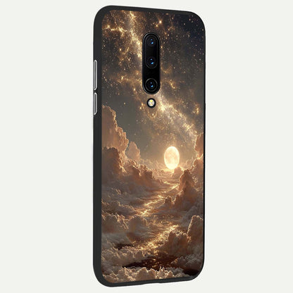 Golden Sky Dream back cover For OnePlus 7 Pro slim fit glass case with vibrant aesthetic design