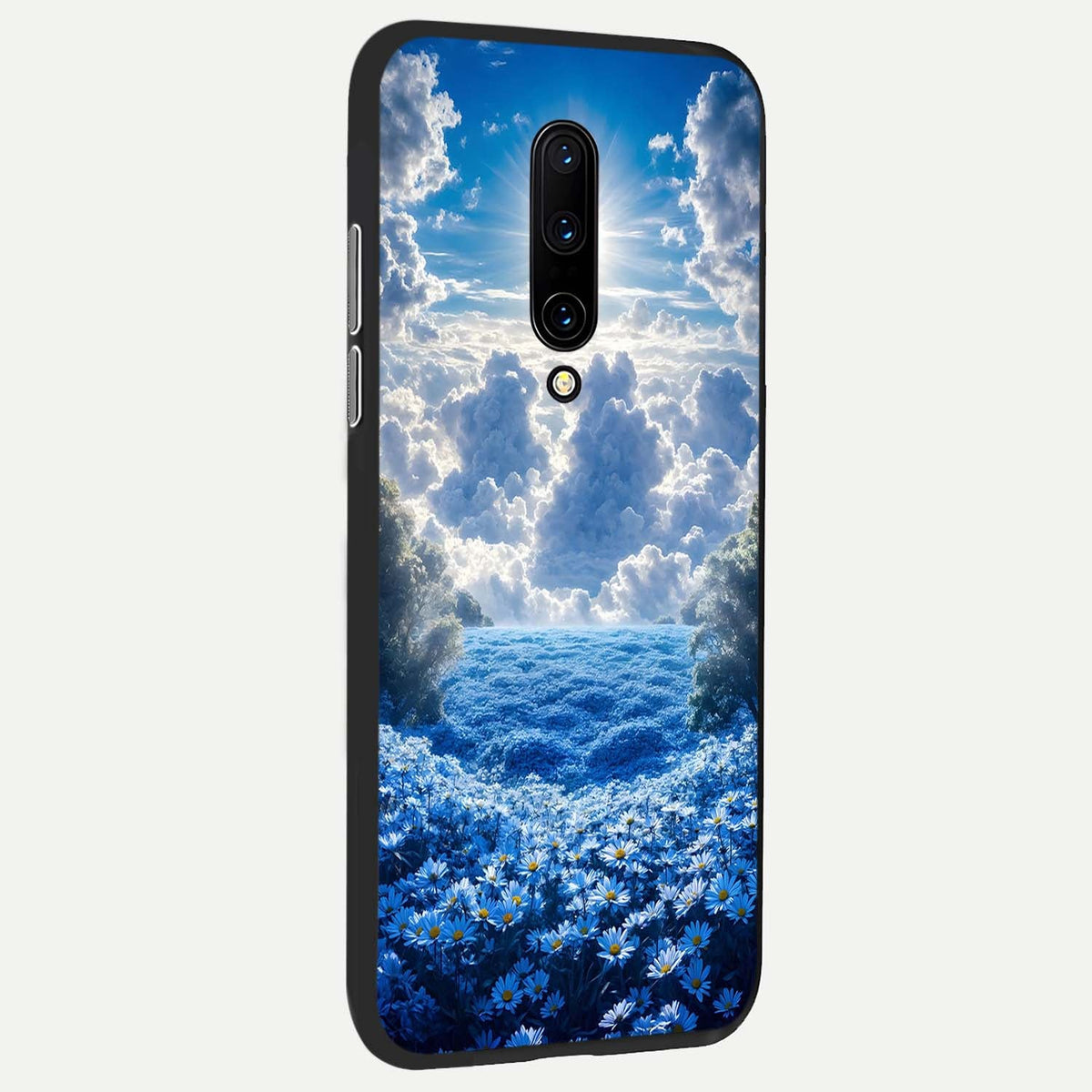  Heavenly Daisy Horizon back cover For OnePlus 7 Pro slim fit glass case with vibrant aesthetic design