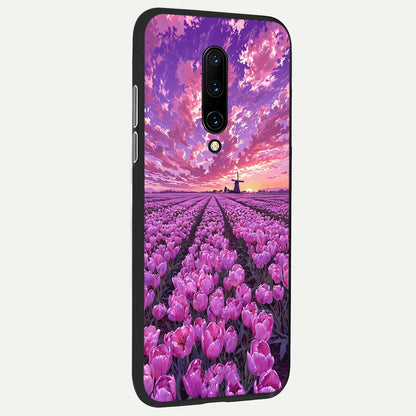  Lavender Dream Skies back cover For OnePlus 7 Pro slim fit glass case with vibrant aesthetic design