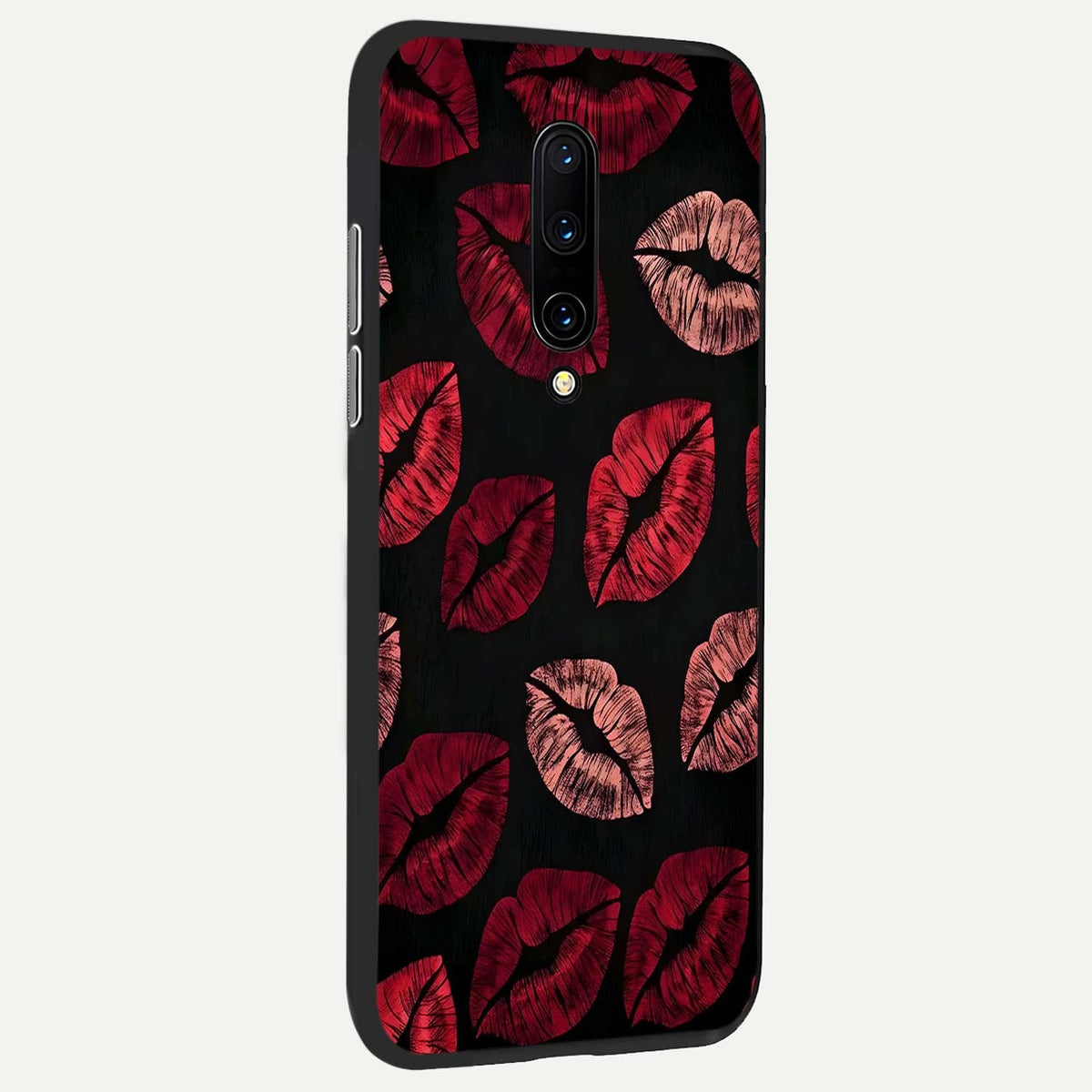  Midnight Kiss Love back cover For OnePlus 7 Pro slim fit glass case with vibrant aesthetic design