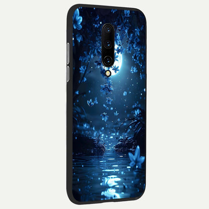  Moonlight Petal Dream back cover For OnePlus 7 Pro slim fit glass case with vibrant aesthetic design
