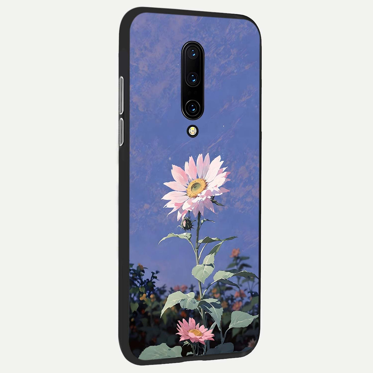  Pink Shells Outline back cover For OnePlus 7 Pro slim fit glass case with vibrant aesthetic design