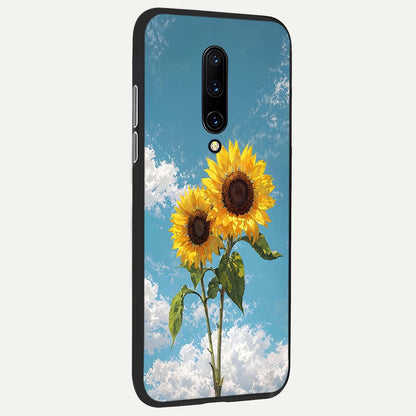  Sunlit Daisy Glow back cover For OnePlus 7 Pro slim fit glass case with vibrant aesthetic design