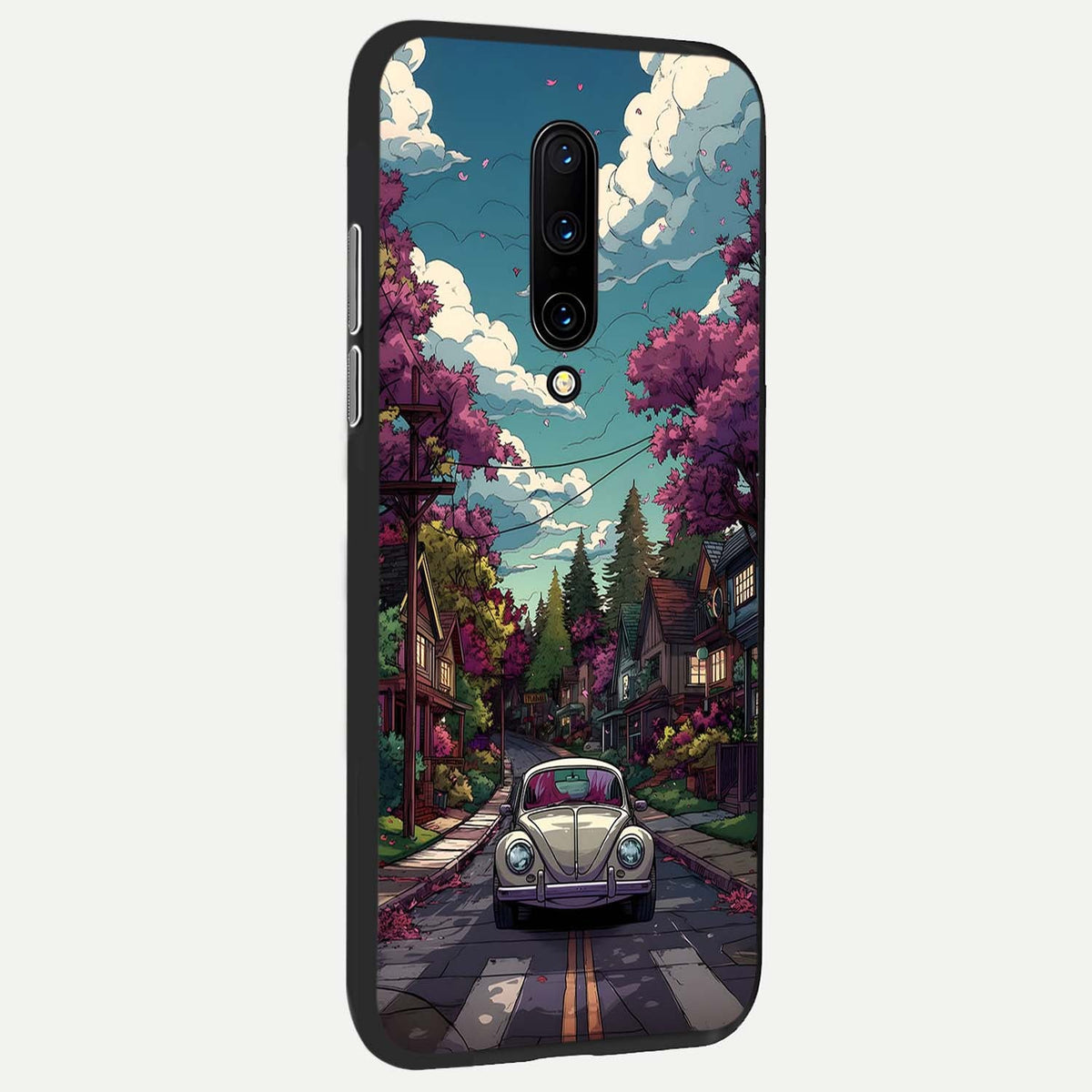  Vintage Street Drive back cover For OnePlus 7 Pro slim fit glass case with vibrant aesthetic design