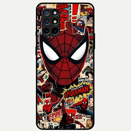  Aesthetic Wonder Spider Glass Case For OnePlus 8T back cover – full design glossy printed glass finish