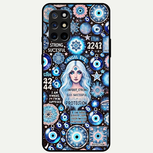  Angel Aura Shield Glass Case For OnePlus 8T back cover – full design glossy printed glass finish