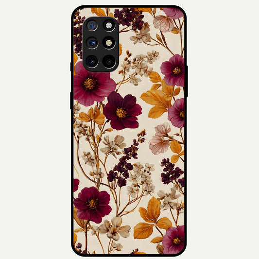  Autumn Wine Bloom Glass Case For OnePlus 8T back cover – full design glossy printed glass finish