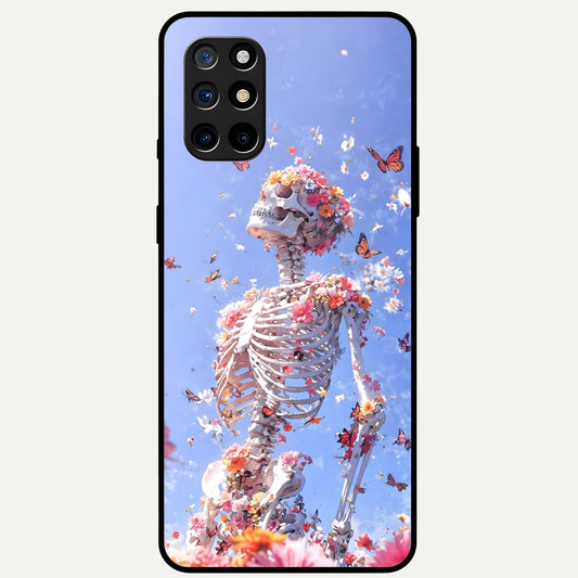  Bloom Beyond Bones Glass Case For OnePlus 8T back cover – full design glossy printed glass finish