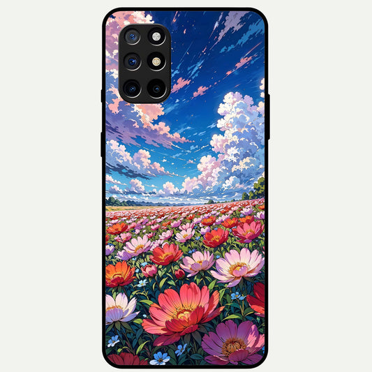  Blossom Sky Field Glass Case For OnePlus 8T back cover – full design glossy printed glass finish