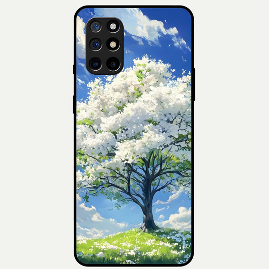  Blossom Sky Serenity Glass Case For OnePlus 8T back cover – full design glossy printed glass finish
