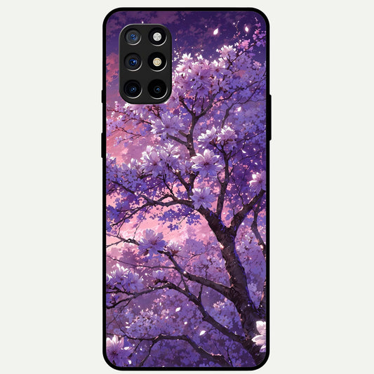  Blossom Tree Glass Case For OnePlus 8T back cover – full design glossy printed glass finish