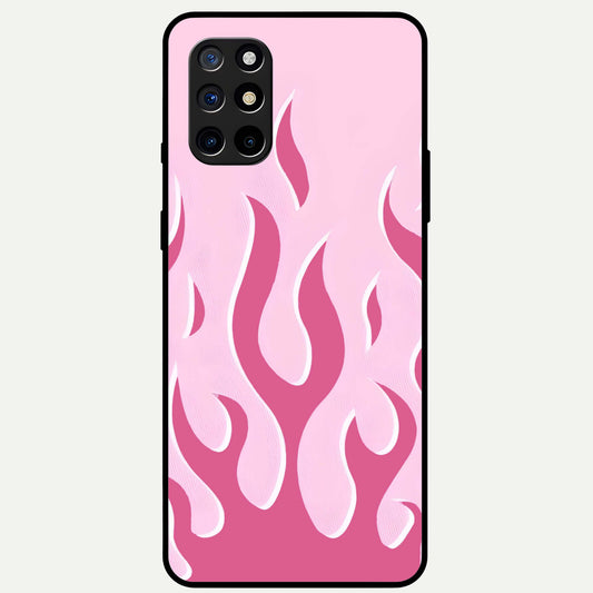  Blush Flame Energy Glass Case For OnePlus 8T back cover – full design glossy printed glass finish