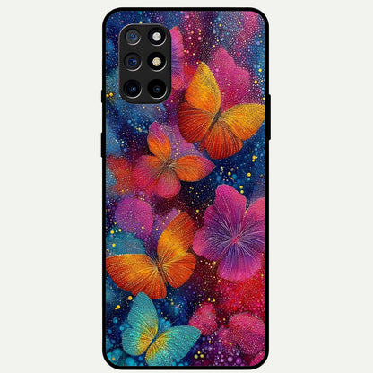  Butterfly Dream Mist Glass Case For OnePlus 8T back cover – full design glossy printed glass finish