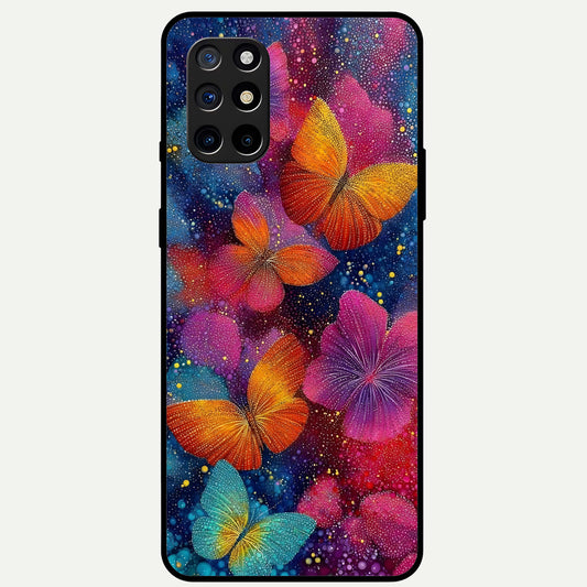 Butterfly Dream Mist Glass Case For OnePlus 8T back cover – full design glossy printed glass finish