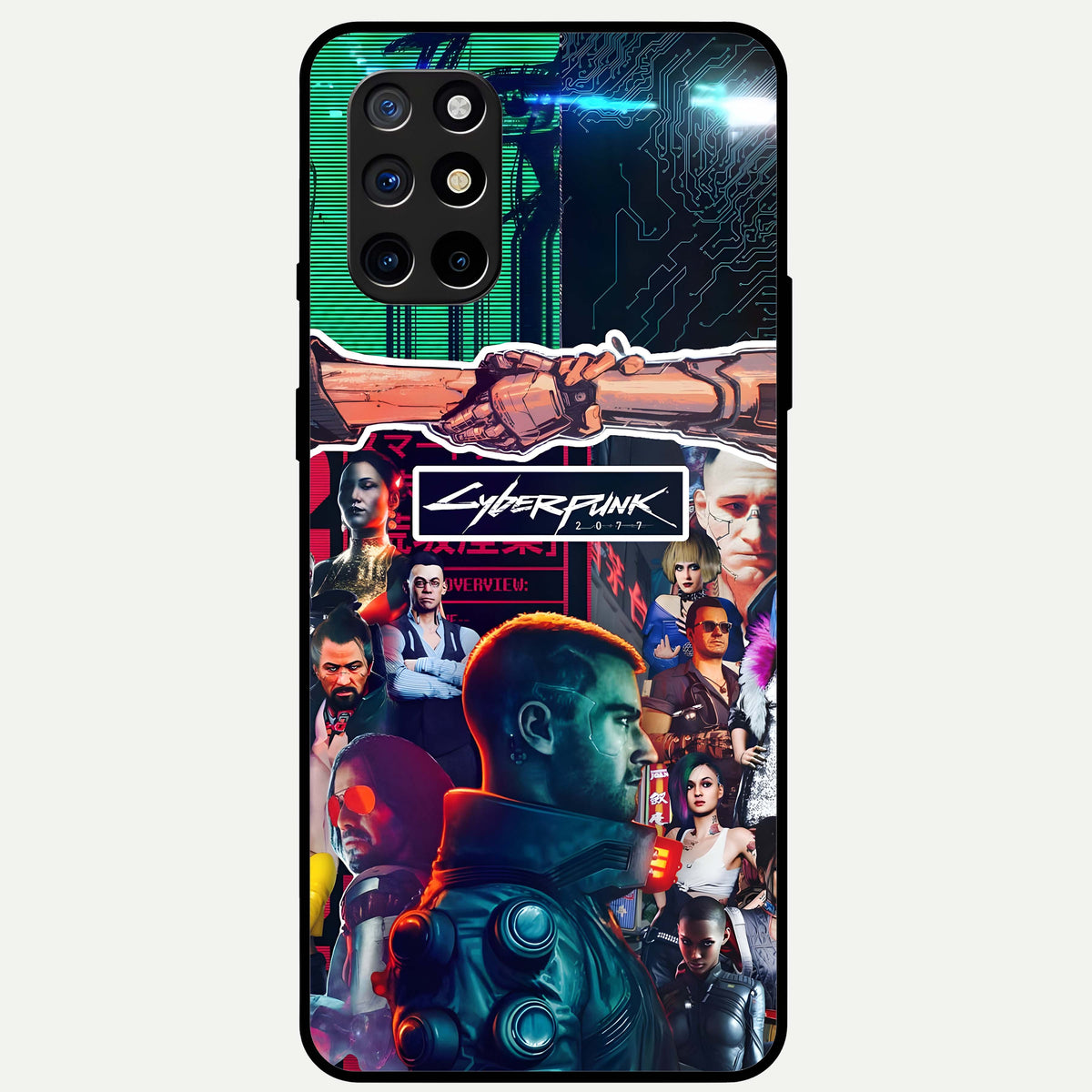  CYBERPUNK Legacy Glass Case For OnePlus 8T back cover – full design glossy printed glass finish