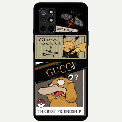  Cartoon Brand Play Mashup Glass Case For OnePlus 8T back cover – full design glossy printed glass finish