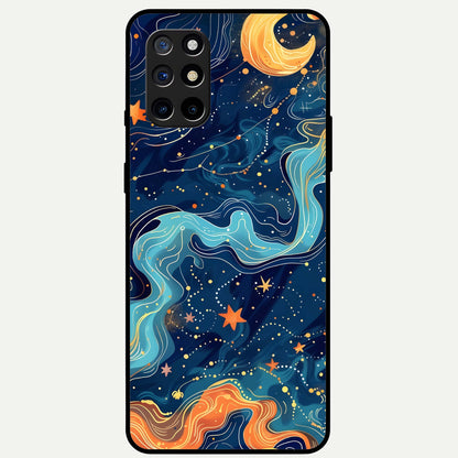  Celestial Dream Flow Glass Case For OnePlus 8T back cover – full design glossy printed glass finish