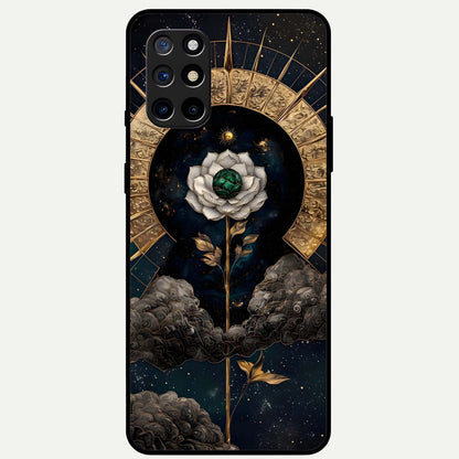  Celestial Lotus Morang Glass Case For OnePlus 8T back cover – full design glossy printed glass finish