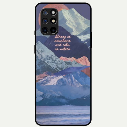  Celestial Mountain Calm Glass Case For OnePlus 8T back cover – full design glossy printed glass finish