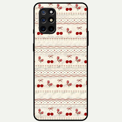  Cherry Bloom Charm Glass Case For OnePlus 8T back cover – full design glossy printed glass finish