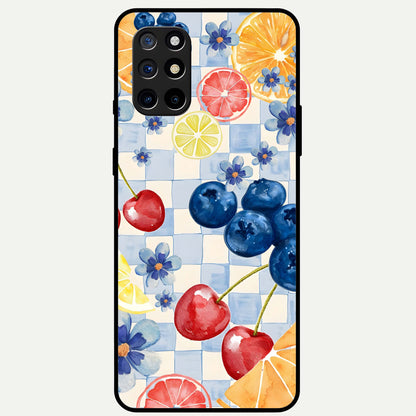  Citrus Bloom Joy Glass Case For OnePlus 8T back cover – full design glossy printed glass finish
