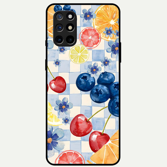  Citrus Bloom Joy Glass Case For OnePlus 8T back cover – full design glossy printed glass finish