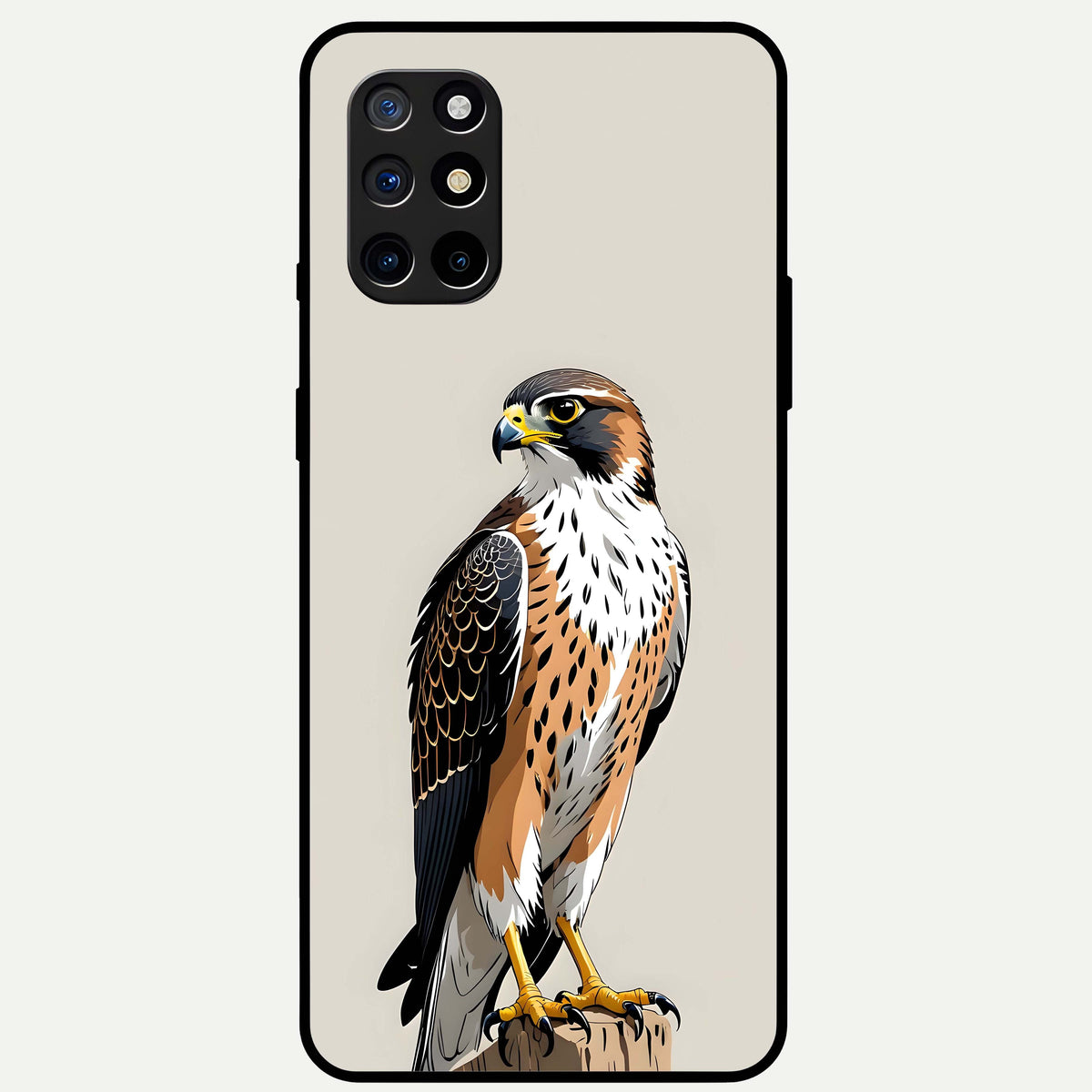  Clever Eagle Glass Case For OnePlus 8T back cover – full design glossy printed glass finish