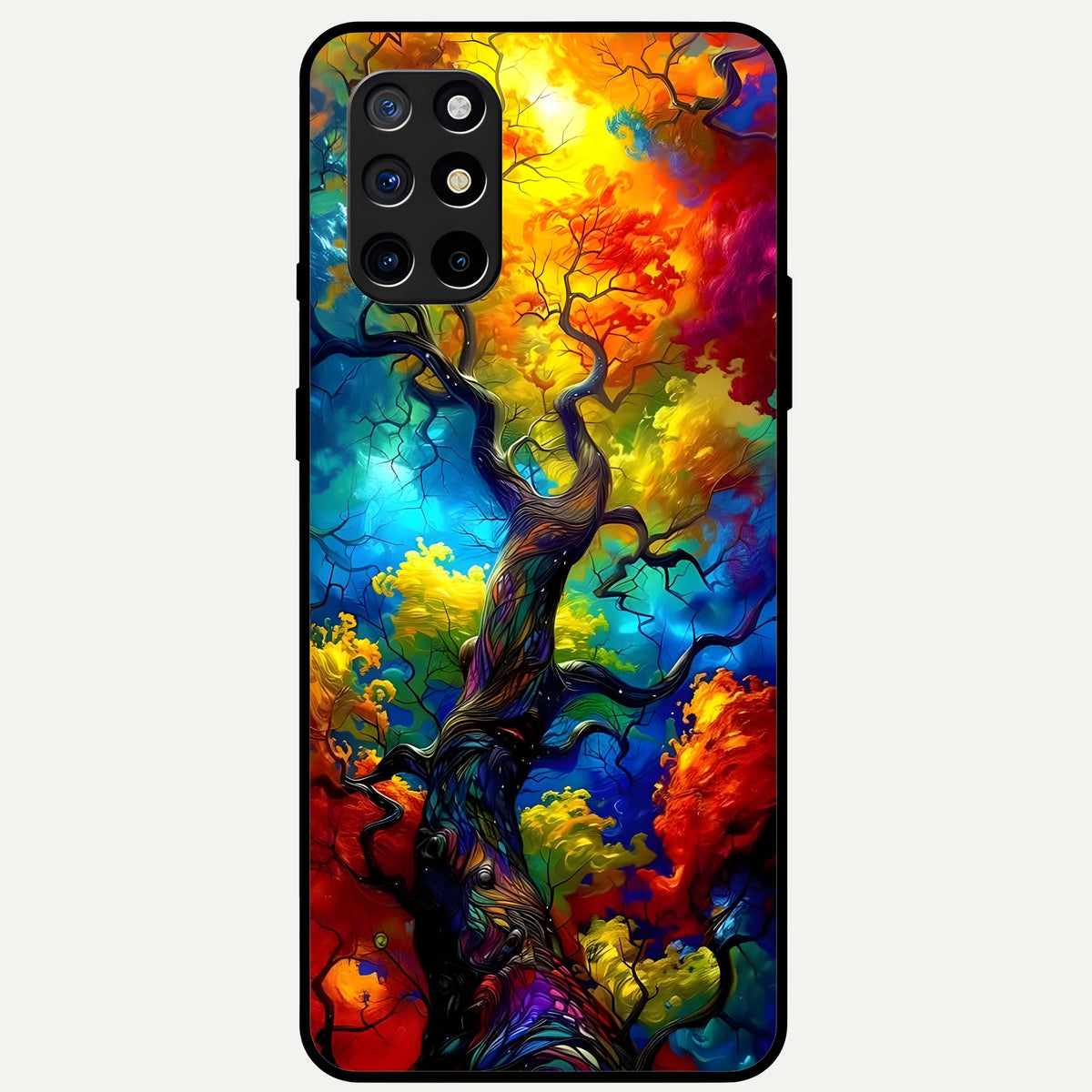  Colorful Soda Bottles Glass Case For OnePlus 8T back cover – full design glossy printed glass finish