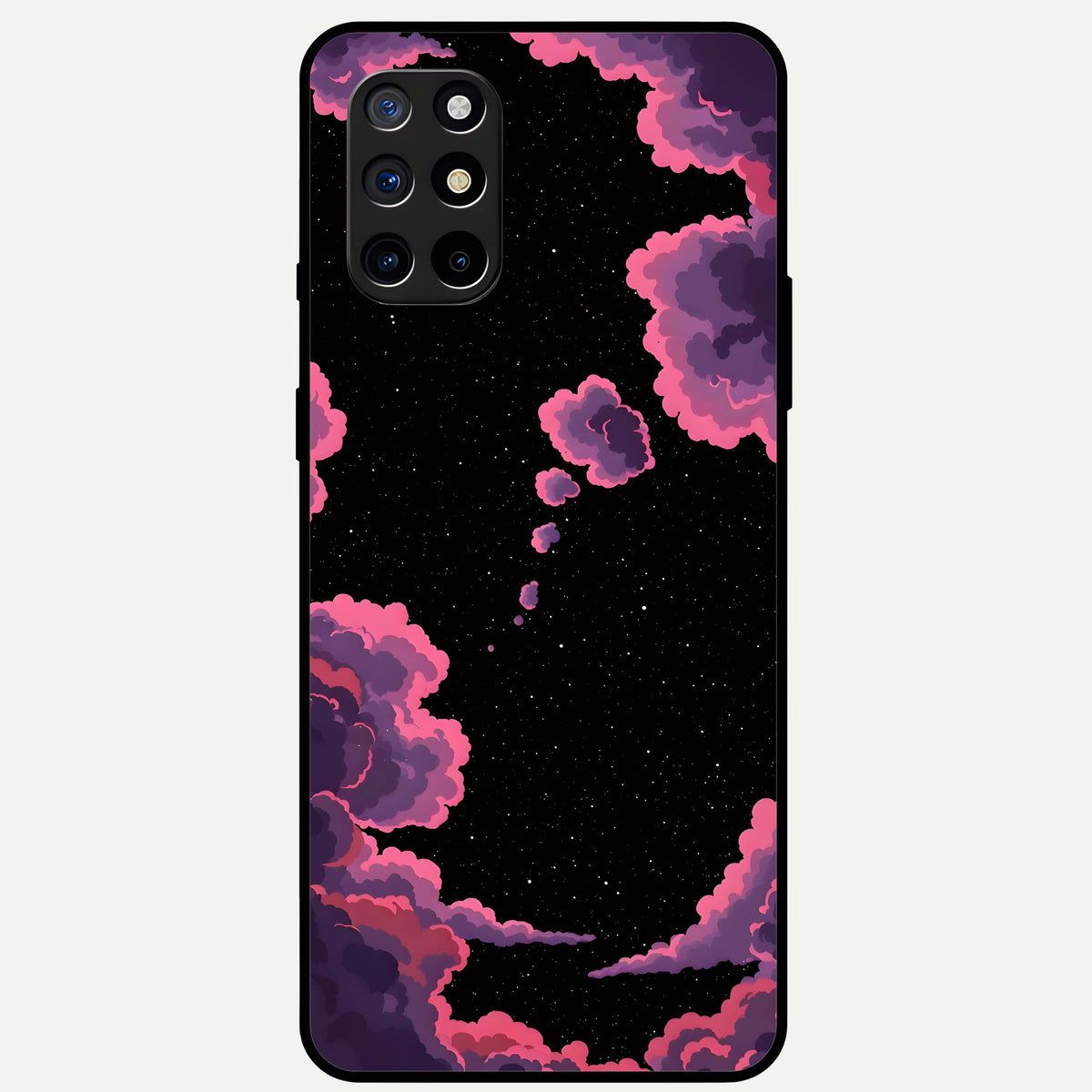  Cosmic Cloud Journey Glass Case For OnePlus 8T back cover – full design glossy printed glass finish