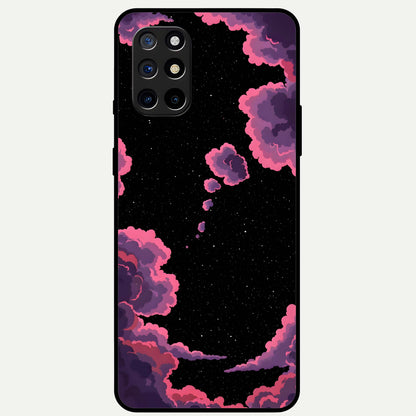  Cosmic Cloud Journey Glass Case For OnePlus 8T back cover – full design glossy printed glass finish