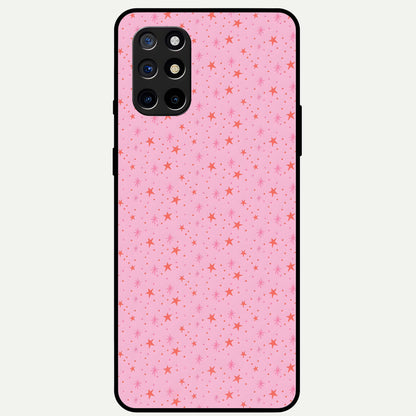  Cosmic Pink Sparkle Glass Case For OnePlus 8T back cover – full design glossy printed glass finish