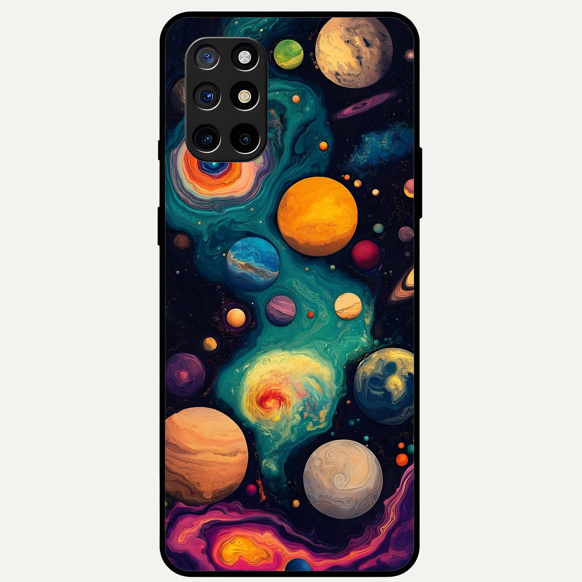  Cosmic Planet Journey Glass Case For OnePlus 8T back cover – full design glossy printed glass finish