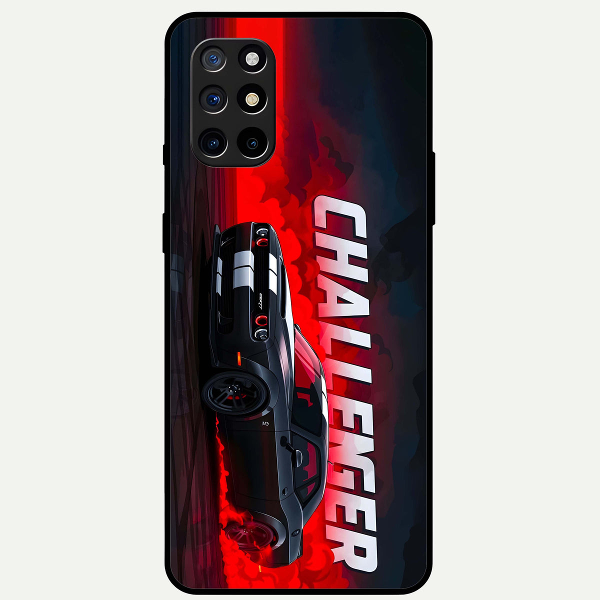  Crimson Challenger Fury Glass Case For OnePlus 8T back cover – full design glossy printed glass finish