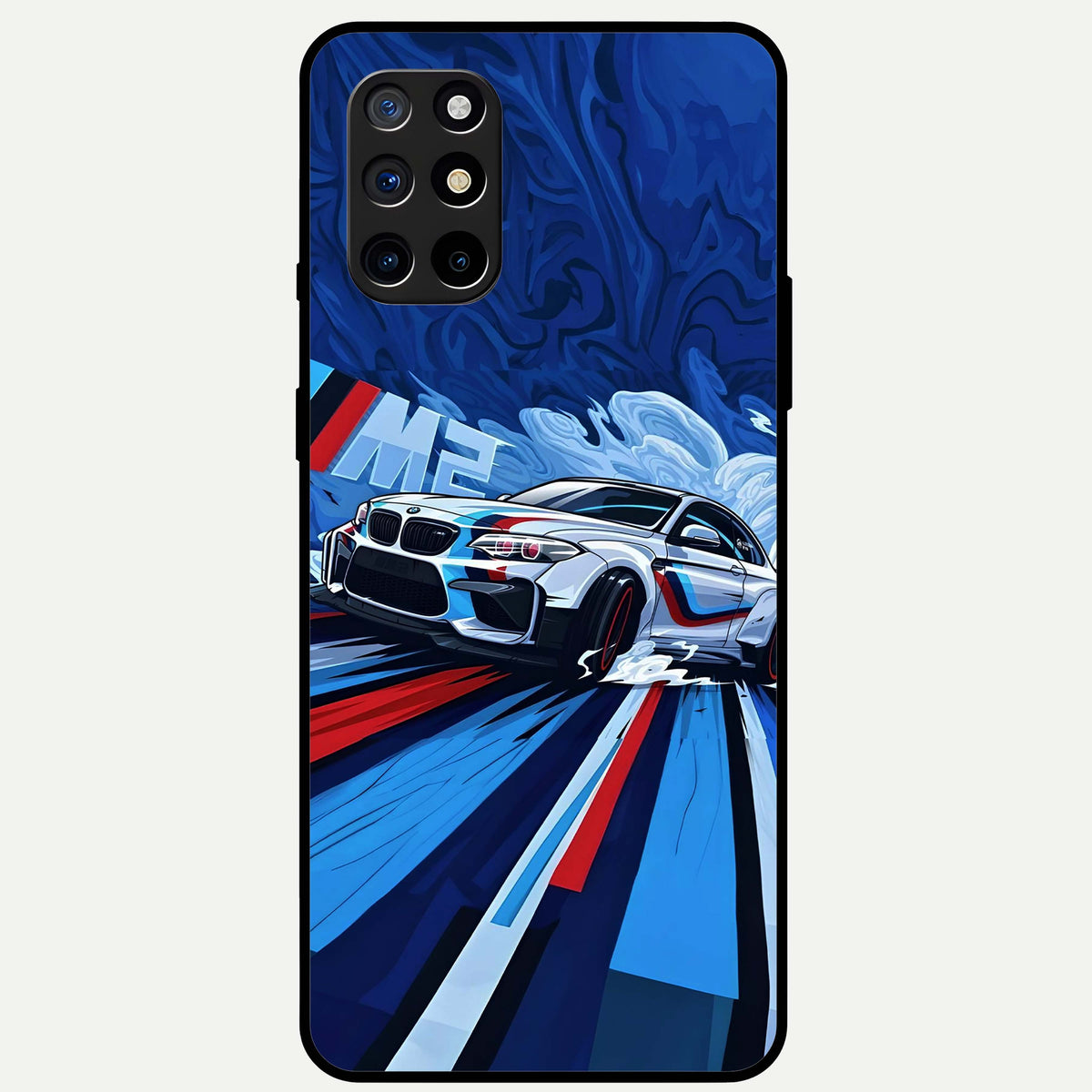  Drift Power Rush Glass Case For OnePlus 8T back cover – full design glossy printed glass finish