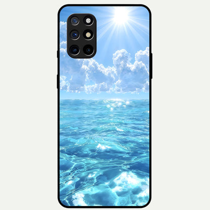  Endless Ocean Horizon Glass Case For OnePlus 8T back cover – full design glossy printed glass finish