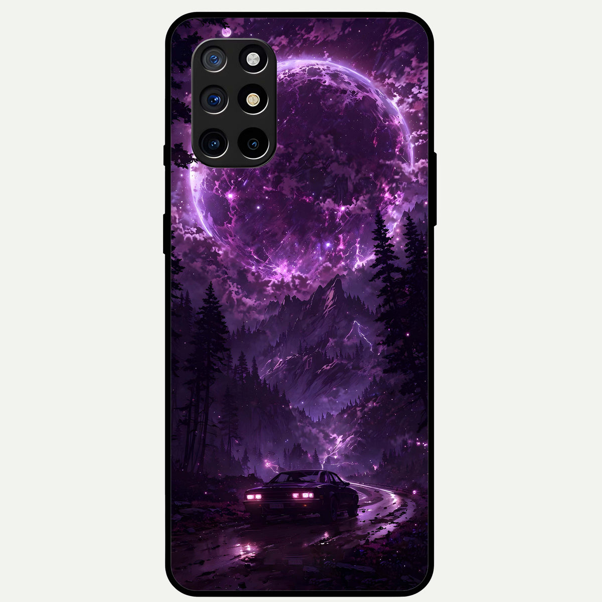  Eternal Cosmic Drive Glass Case For OnePlus 8T back cover – full design glossy printed glass finish