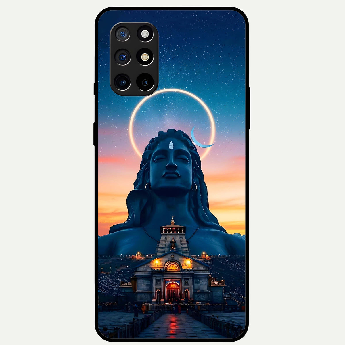  Eternal Shiva Aura Glass Case For OnePlus 8T back cover – full design glossy printed glass finish