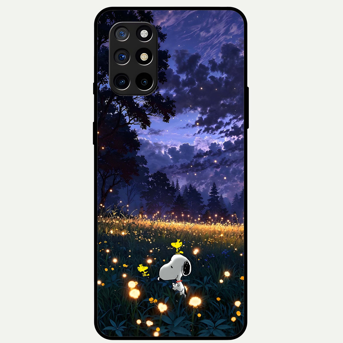  Firefly Meadow Magic Glass Case For OnePlus 8T back cover – full design glossy printed glass finish