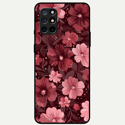  Flower Blush Bloom Glass Case For OnePlus 8T back cover – full design glossy printed glass finish