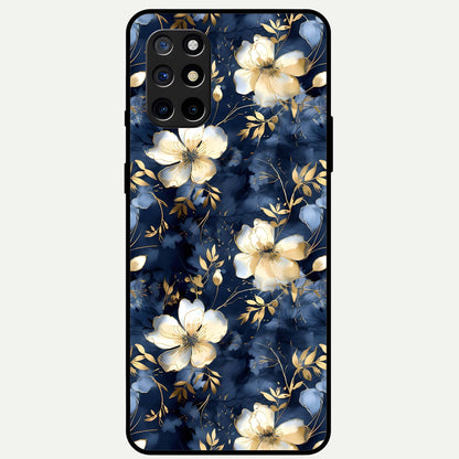  Golden Midnight Bloom Glass Case For OnePlus 8T back cover – full design glossy printed glass finish