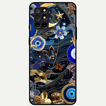  Golden Moon Magic Glass Case For OnePlus 8T back cover – full design glossy printed glass finish