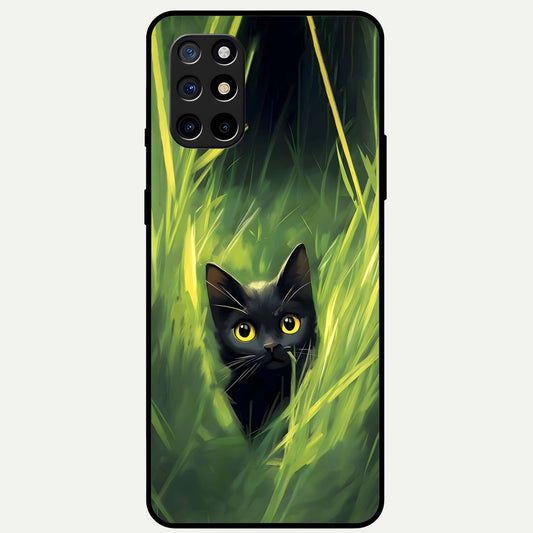  Hidden Cat Whisper Glass Case For OnePlus 8T back cover – full design glossy printed glass finish