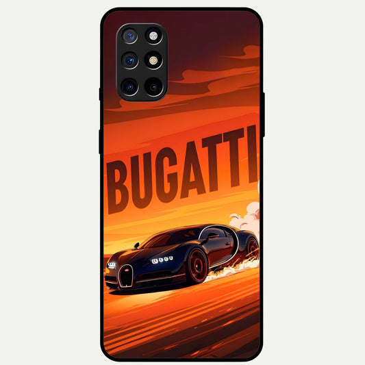  Inferno Bugatti Storm Glass Case For OnePlus 8T back cover – full design glossy printed glass finish