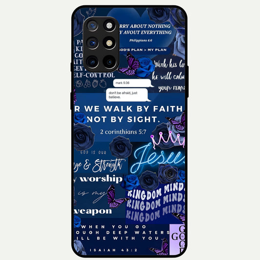  Kingdom Faith Glow Glass Case For OnePlus 8T back cover – full design glossy printed glass finish